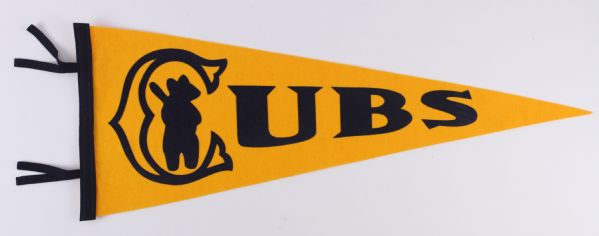 1950s-90s Baseball Full Size Pennant Collection - Lot of 6 w/ New York Yankees, Washington Senators, Chicago White Sox, Chicago Cubs 