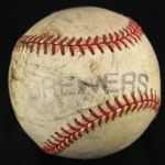 1997 Rawlings Official ONL Coleman NLDS Baseball w/ Brewers Practice Stamp (MEARS LOA)