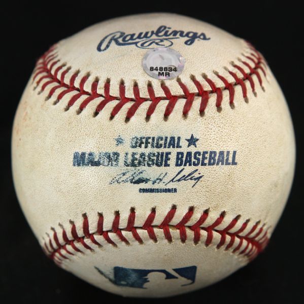 2005 (June 14) Minnesota Twins San Francisco Giants Hubert H. Humphrey Metrodome Game Used OML Selig Baseball (MEARS LOA/MLB Hologram)