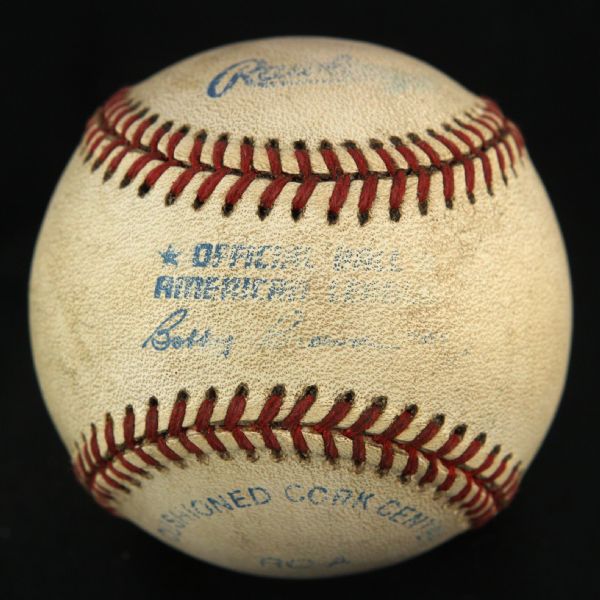 1993 Jose Canseco Texas Rangers OAL Brown Spring Training Game Used Home Run Baseball (MEARS LOA)