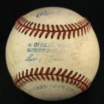 1993 Jose Canseco Texas Rangers OAL Brown Spring Training Game Used Home Run Baseball (MEARS LOA)