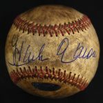 1954-65 circa Hank Aaron Milwaukee Braves Game Used Single Signed Baseball Obtained From a Game At Milwaukee County Stadium (JSA/Steiner Hologram)
