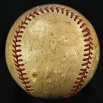 1950 Ralph Kiner Pittsburgh Pirates Signed ONL Frick Game Used Baseball (MEARS LOA/JSA)