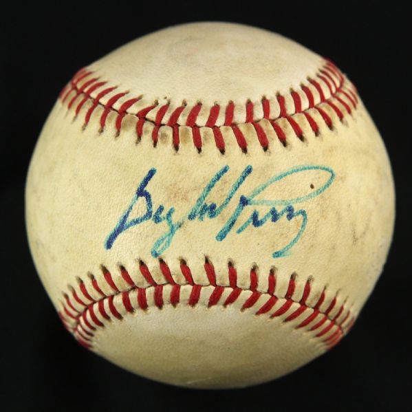 1978 Gaylord Perry San Diego Padres Single Signed ONL Feeney Game Used Baseball (MEARS LOA/JSA) Cy Young Season