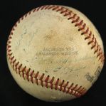 1968 (April 20) Umpire Signed Denver Bears Oklahoma City 89ers Pacific Coast League (PCL) Game Used Soriano Baseball (MEARS LOA)