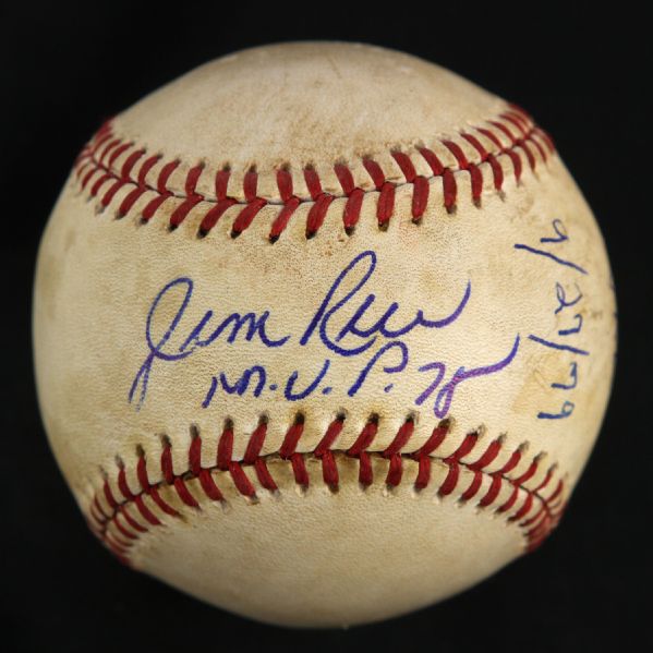 1979 Jim Rice Boston Red Sox Single Signed OAL MacPhail Game Used Baseball (MEARS LOA/JSA)
