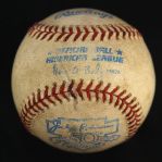 1997 (April 4) Chicago White Sox Detroit Tigers Comiskey Park OAL Budig Jackie Robinson 50th Anniversary Home Opener Game Used Baseball (MEARS LOA) 