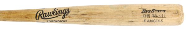 1990 John Russell Texas Rangers Rawlings Adirondack Professional Model Game Used Bat (MEARS LOA)