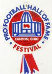 1980s Multi Signed Pro Football Hall of Fame Festival 20" x 29" Display Ribbon w/ 15 Signatures Including Doak Walker, John Henry Johnson & More (JSA)