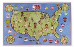 1980 NBA 35th Anniversary 23" x 35" Commemorative Poster w/ Wilt Chamberlain, Oscar Robertson, Bill Russell & More