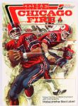 1974 Chicago Fire WFL 16" x 23" WGN Channel 9 Foam Mounted Poster