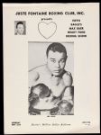 1966 (May 23) Juste Fontaine Boxing Club Fifth Eagles Max Baer Heart Fund Boxing Show Program w/ Joe Louis Cover