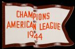 1944 St. Louis Browns American League Champions Pennant Book