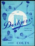 1948 (November 28) Brooklyn Dodgers Baltimore Colts Ebbets Field Game Program