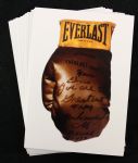 1991 Muhammad Ali Signed Boxing Glove to Elvis Presley 4" x 6" Postcard - Lot of 26