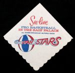 1967-76 Utah Stars Salt Palace ABA Promotional Napkin
