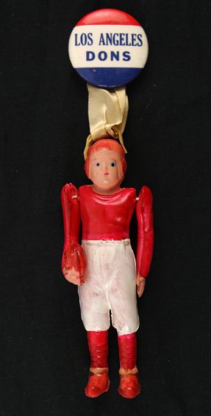 1946-49 Los Angeles Dons AAFC Celluloid Football Charm 5" Figurines