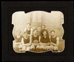 1910 circa Young Adult 6x7 Basketball Photo on Mount