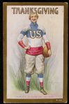 1907-15 Divided Back US Thanksgiving Football Postcard