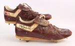 1990 John Kruk Philadelphia Phillies Signed Game Worn Cleats (MEARS LOA/JSA)