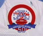2009 Colin Allred Tennessee Titans Game Worn Road Jersey w/ AFL 50th Anniversary Patch (MEARS LOA)