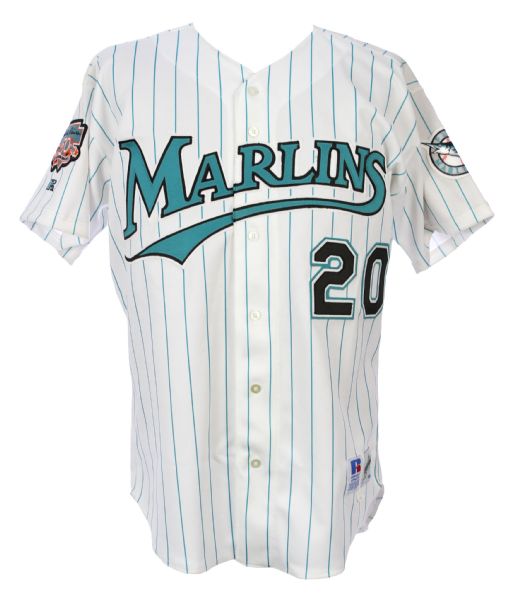 1997 Darren Daulton Florida Marlins Signed Game Worn Home Jersey (MEARS LOA/*JSA*)