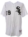 2011 Mark Salas Chicago White Sox Signed Game Worn Home Jersey (MEARS LOA/JSA)