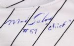 2011 Mark Salas Chicago White Sox Signed Game Worn Home Jersey (MEARS LOA/JSA)