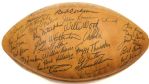 1961 Absolutely the Finest Known Green Bay Packers Team Signed Football - Vince Lombardi's 1st Championship w/ 42 Signatures Including Lomabrdi, Starr, Nitschke & More (JSA)