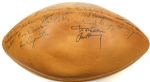1961 Absolutely the Finest Known Green Bay Packers Team Signed Football - Vince Lombardi's 1st Championship w/ 42 Signatures Including Lomabrdi, Starr, Nitschke & More (JSA)