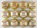 1981-2000s Game Used Official National & Major League Baseball Collection - Lot of 12 (MEARS LOA)