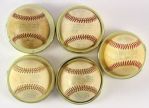 1970-80 Game Used American League Baseball Collection - Lot of 5 (MEARS LOA)