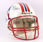 1975-90 Steve Grogan New England Patriots Signed Full Size Riddell Helmet (JSA)