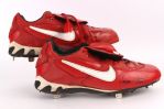 1998 Donovan Osborne St. Louis Cardinals Signed Game Worn Cleats (MEARS LOA/JSA)