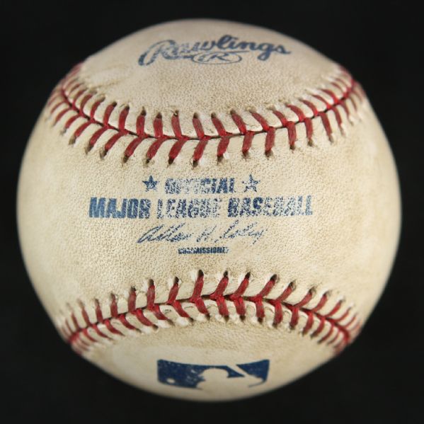 2004 (September 14) Milwaukee Brewers San Francisco Giants Miller Park Game Used OML Selig Baseball (MEARS LOA)