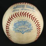 1991 Chicago White Sox Comiskey Park Inaugural Season Game Used OAL Brown Baseball (MEARS LOA)