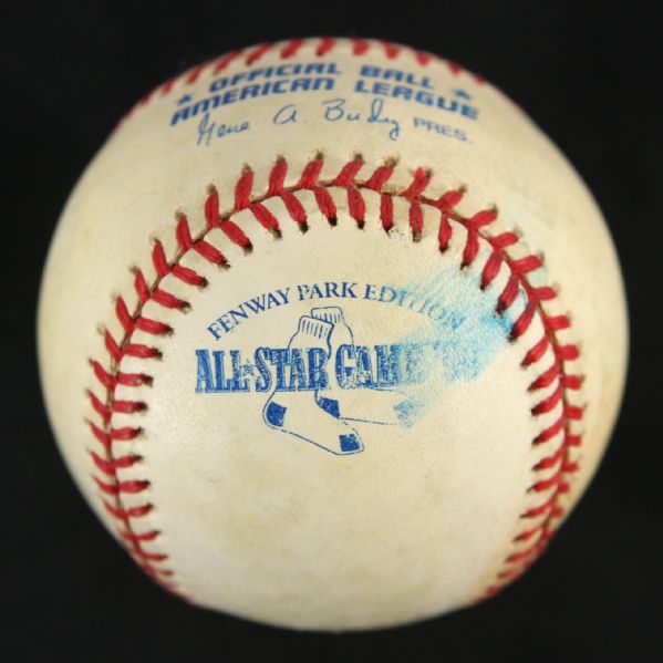 1999 Fenway Park All Star Game OAL Budig Baseball (MEARS LOA)