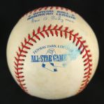 1999 Fenway Park All Star Game OAL Budig Baseball (MEARS LOA)