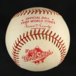 1990 Cincinnati Reds Oakland Athletics Game Used World Series Vincent Baseball (MEARS LOA)