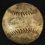 1924 (October 6) New York Giants Washington Senators Polo Grounds ONL Heydler World Series Game 3 Used Baseball (MEARS LOA)