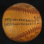 1950 (September 10) Ted Wilks St. Louis Cardinals ONL Frick Game Used Victory Baseball (MEARS LOA)