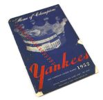 1952 New York Yankees Partial Signed Scorecard w/ Casey Stengel (JSA Full Letter)