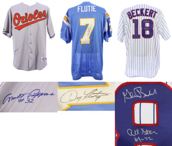 1990s-2000s Baseball Football Basketball Hockey Golf Memorabilia Collection - Lot of 13 w/ Reggie Jackson, Carl Yastrzemski & Doug Flutie Signed (JSA)