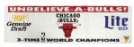 1993 Chicago Bulls "Unbeliev-A-Bulls 3-Time World Champions" 36" x 120" Vinyl Banner