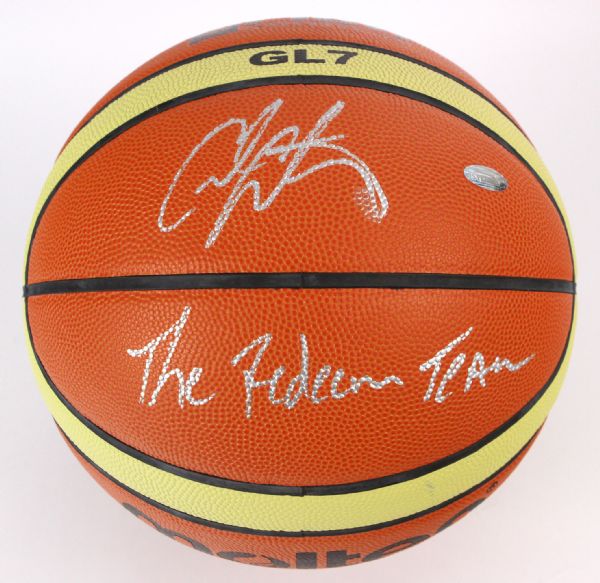 2008 Carmelo Anthony FIBA Molten Official Olympic Signed Basketball (Steiner Hologram)