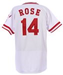 2000 Pete Rose Cincinnati Reds Autographed Inscribed Stat Jersey (Field of Dreams LOA)