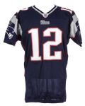 2006 Tom Brady New England Patriots Home Jersey (MEARS A5)