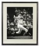 1991 Mickey Mantle New York Yankees Signed 22" x 27" Framed Photo (Notarized COA) 25/65 AP