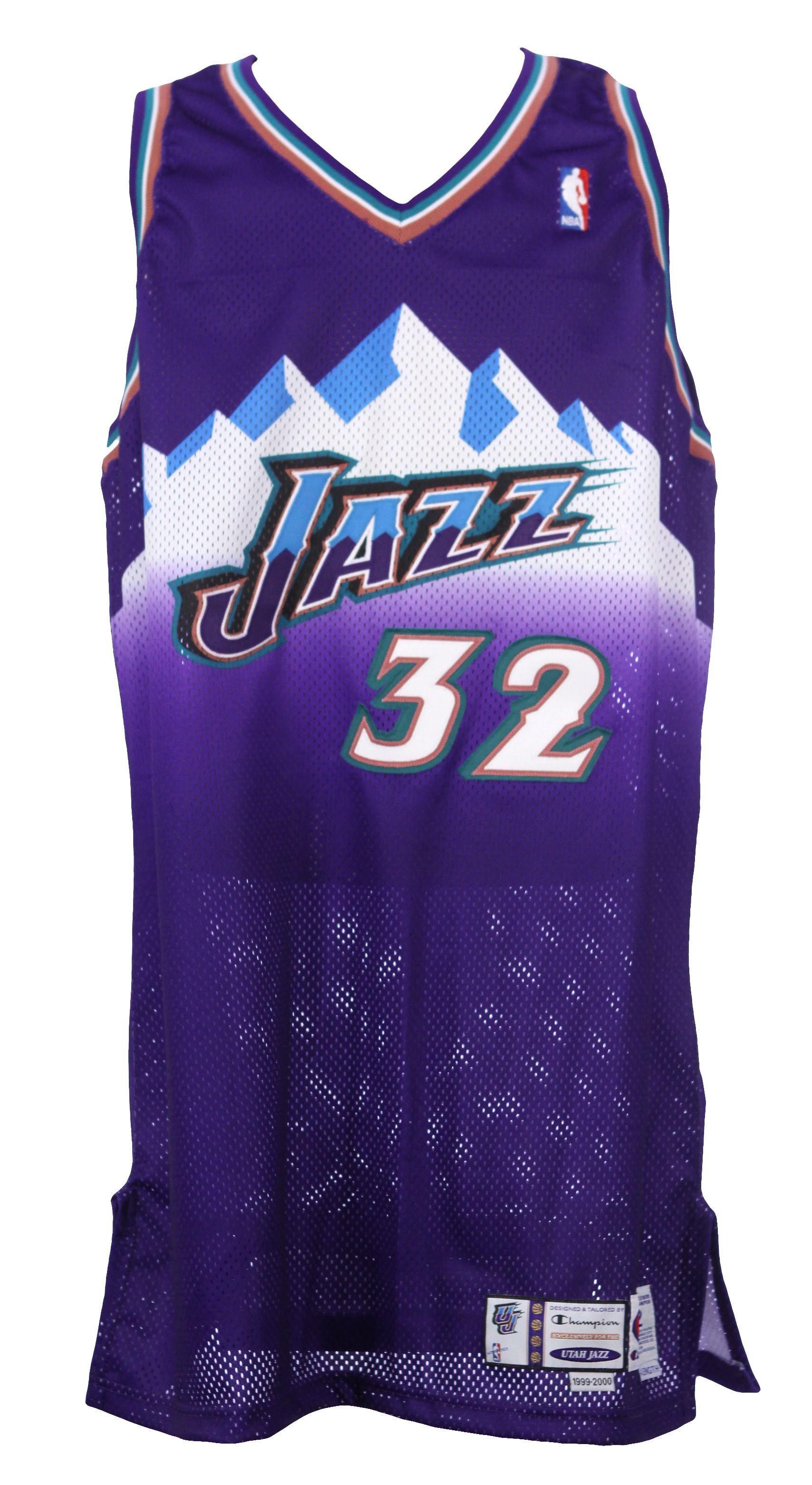 Lot Detail - 1999-2000 Karl Malone Utah Jazz Game Worn Road Jersey