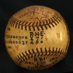 1949 (May 28) Ted Wilks St. Louis Cardinals ONL Frick Game Used Victory Baseball (MEARS LOA)